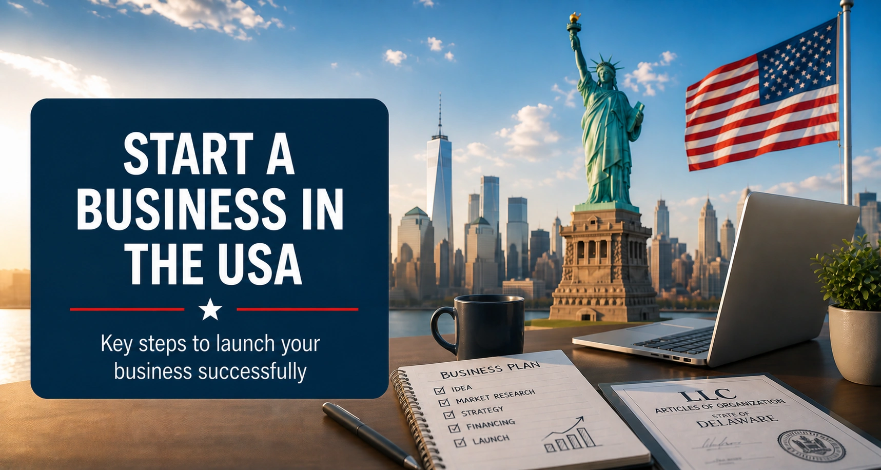 Starting a business in the United States, U.S. English guide illustration