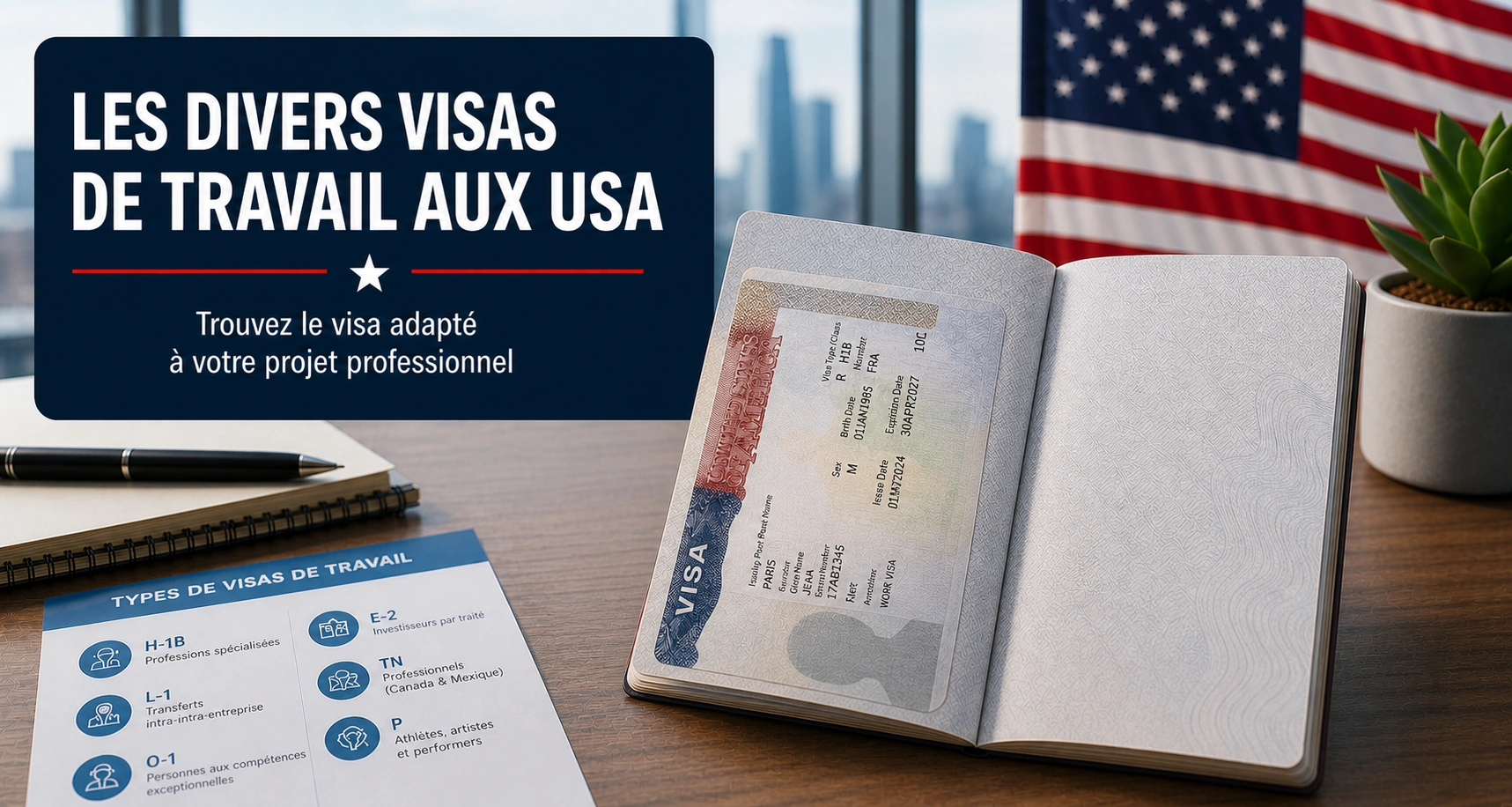 Guide des visas de travail aux &Eacute;tats-Unis