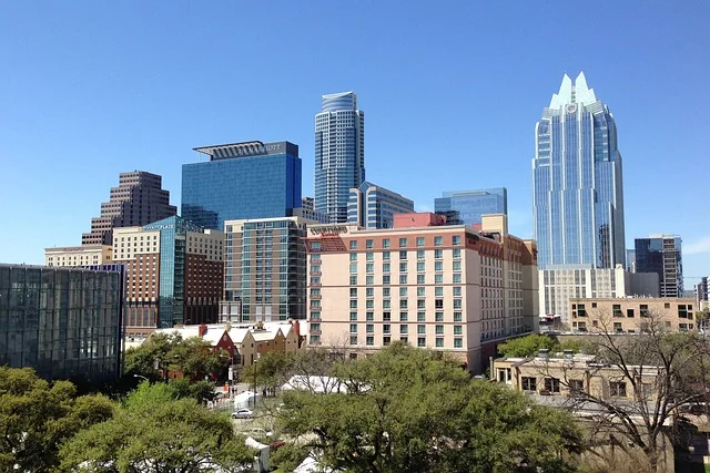 Vue de la ville d'Austin, capitale du Texas